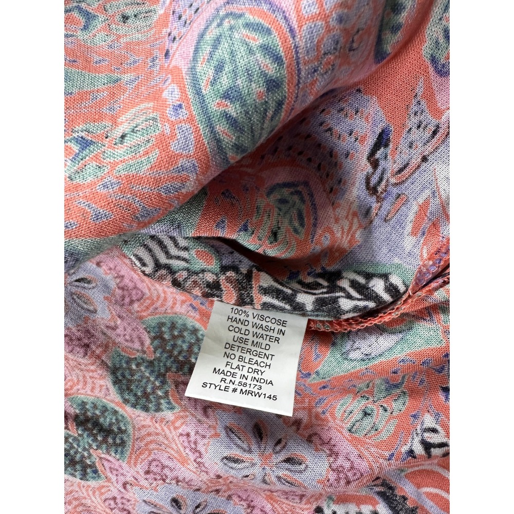 Raga Man Patchwork Print Viscose Button Down Shir… - image 11